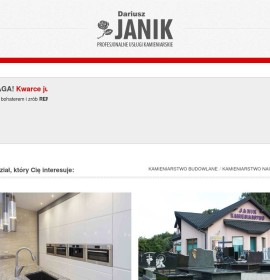 Dariusz Janik Kamieniarstwo Nagrobkowe i Budowlane polnische Firma