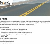 Degamex Zakład Usługowo-Handlowy Transport und Speditionen – Straßen Autobahnen und Brücken,  polnische Firma