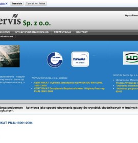 “Novum-Servis” Sp. z o.o. Nowoczesne Technologie w Górnictwie  polnische Firma