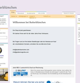 Butterblümchen Shop deutscher Online-Shop