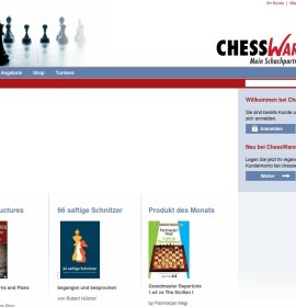 ChessWare Schachversand – Startseite – Bernhard Jehle, Online Schach Shop, Schachshop, Schachfiguren, Schachzubehör, Schachbücher deutscher Online-Shop