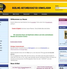 Comic und Spiele Berlin deutscher Online-Shop