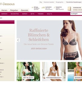 Dessous Unterwäsche und Lingerie im Dessous Shop deutscher Online-Shop