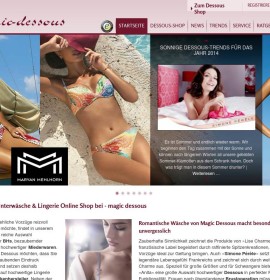 Dessous, BH, BHs, Damenunterwäsche, Bikinis, Bademoden bei magic-dessous deutscher Online-Shop