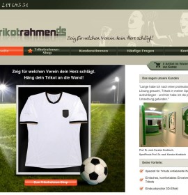 Erster Online-Shop für Trikotrahmen deutscher Online-Shop
