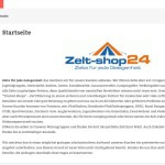 Zelt-shop24 deutscher Online-Shop