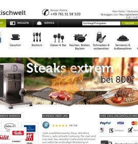 Tischwelt.de deutscher Online-Shop