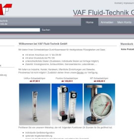 VAF Fluid-Technik GmbH deutscher Online-Shop