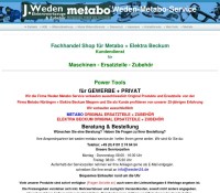 Weden Ersatzteile für Metabo und Elektra Beckum Ersatzteile deutscher Online-Shop