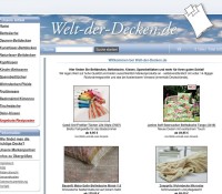 Welt-der-Decken.de – Hochwertige Bettdecken und Heimtextilien deutscher Online-Shop