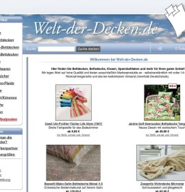 Welt-der-Decken.de – Hochwertige Bettdecken und Heimtextilien deutscher Online-Shop