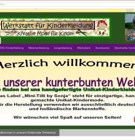 Werkstatt für Kinderkleidung deutscher Online-Shop