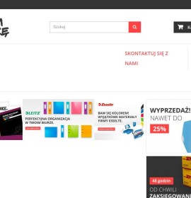 Geschäft für Bürobedarf, Tinten und Toner polnischer Online-Shop Schreibwaren,
