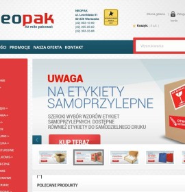 Neopak Verpackung polnischer Online-Shop