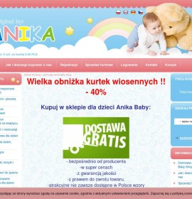 Online-Shop für Kinder Anika Baby Shop polnischer Online-Shop Bekleidung & Schuhe, Artikel für Kinder,