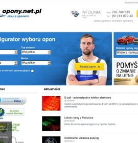 Opony.net.pl – Winter- und Sommerreifen polnischer Online-Shop