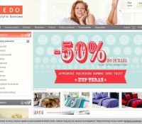Shop mit Bettwäsche fedo.pl polnischer Online-Shop