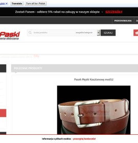 Stilvolle Ledergürtel für Männer und Frauen polnischer Online-Shop