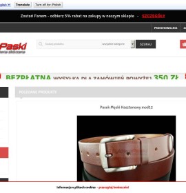 Stilvolle Ledergürtel für Männer und Frauen polnischer Online-Shop