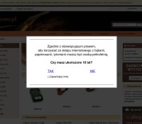 Shop mit Shishas fajkowo.pl polnischer Online-Shop