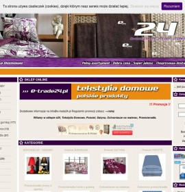 Shop Home Textiles polnischer Online-Shop Bekleidung & Schuhe, Artikel für Kinder,