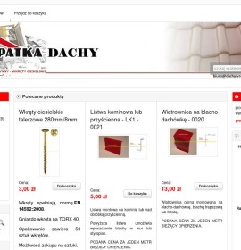 Kehlen, Dachrinnen Zimmerei Schrauben polnischer Online-Shop