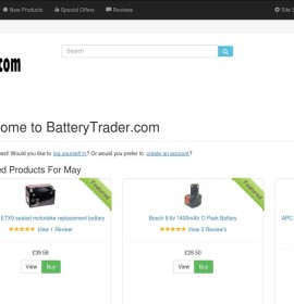 Battery Trader store britischer Online-Shop für Haus und Garten, Werkzeuge und Heimwerken,