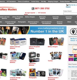 Battery Masters store britischer Online-Shop für Fotografie,