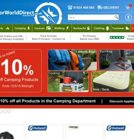 Outdoor World Direct store britischer Online-Shop für Sport & Freizeit,