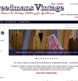 Tweedmans Vintage store britischer Online-Shop für Bekleidung & Schuhe, Sport & Freizeit,