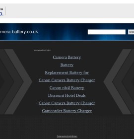 www.camera-battery.co.uk store britischer Online-Shop für Fotografie,