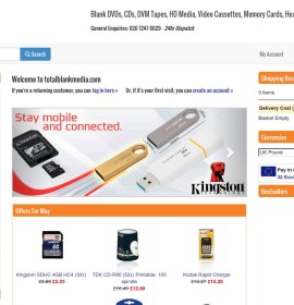 Total Blank Media store britischer Online-Shop für