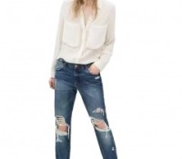 Straight Jeans with Rips – Chicnova – Damen-Bekleidung – Jeanshosen – ,