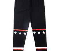 Black Contrast Stripe And Star Patch Leggings – Choies – Herren-Bekleidung – Jeanshosen – ,