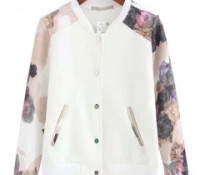 Stand Collar Floral Jacket – Chicnova – Damen-Bekleidung – Jacken & Mäntel – Jacken,