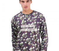 Black Polyester Sweatshirt – Crazy Diamond – Carnet de Mode – Herren-Bekleidung – Pullover & Cardigans – Pullover, Herren-Bekleidung – Sweatshirts & Hoodies – ,