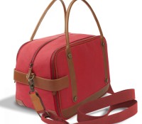 Red Cotton and Leather Walter Weekender – Carnet de Mode –