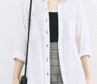 Hemd – Choies – White Pocket Detail Long Sleeve Shirt – Damen-Bekleidung – Tops & Shirts – Langarmshirts,