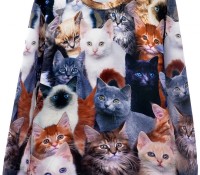 Massive Kitten Pattern Sweatshirt – OASAP – Damen-Bekleidung – Sweatshirts & Hoodies – , Damen-Bekleidung – Tops & Shirts – Langarmshirts,