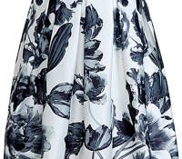 Vintage Floral Pleated Midi Skirt – OASAP – Damen-Bekleidung – Röcke – ,