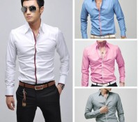 Men's Fashion Stylish Casual shirts Slim Fit Long Sleeve Shirt Tops – Cndirect – Herren-Bekleidung – Tops & Shirts – Langarmshirts,