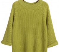 Round Neck Rib Sweater – Chicnova – Damen-Bekleidung – Accessoires – Hosenträger, Damen-Bekleidung – Unterwäsche & Dessous – BHs, Damen-Schmuck – Schmuck – Armbänder & Armreifen, Damen-Bekleidung – Pullover & Strickjacken – Pullover & Sweater,