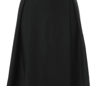 Choies – Black Basic Ruched Skater Skirt – Damen-Bekleidung – Röcke – ,