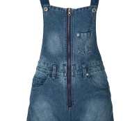 Choies – Blue Light Washed Zip Front Pocket Detail Denim Overalls –