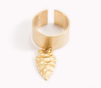 Brass and Gold Ring with Arrow Pagan – Carnet de Mode – Damen-Schmuck – Schmuck – Ringe, Damen-Bekleidung – Unterwäsche & Dessous – BHs,