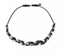 Headband – iris – navy blue & golden – Carnet de Mode – Damen-Bekleidung – Accessoires – Stirnbänder, Damen-Schmuck – Schmuck – Haarschmuck,