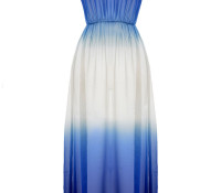 Elegant Gradient Blue Halter Maxi Chiffon Dress – OASAP – Damen-Bekleidung – Kleider – ,