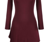 Stylish Solid Irregular Hem Mini Dress – OASAP – Damen-Bekleidung – Kleider – ,