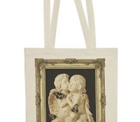 Cream printed Tote-bag Godard – Angel & Butterfly – Carnet de Mode –