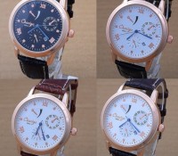 Cndirect – Men's Wristwatch Watch Quartz Movement Wrist Watch Round Dial Calendar Business –